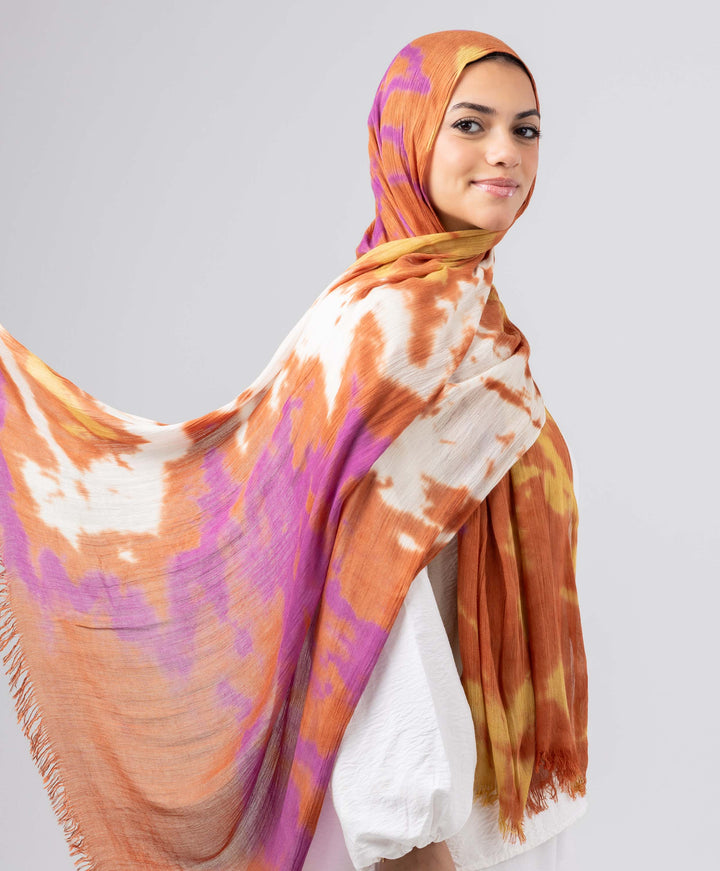 Watercolor Linen Scarf