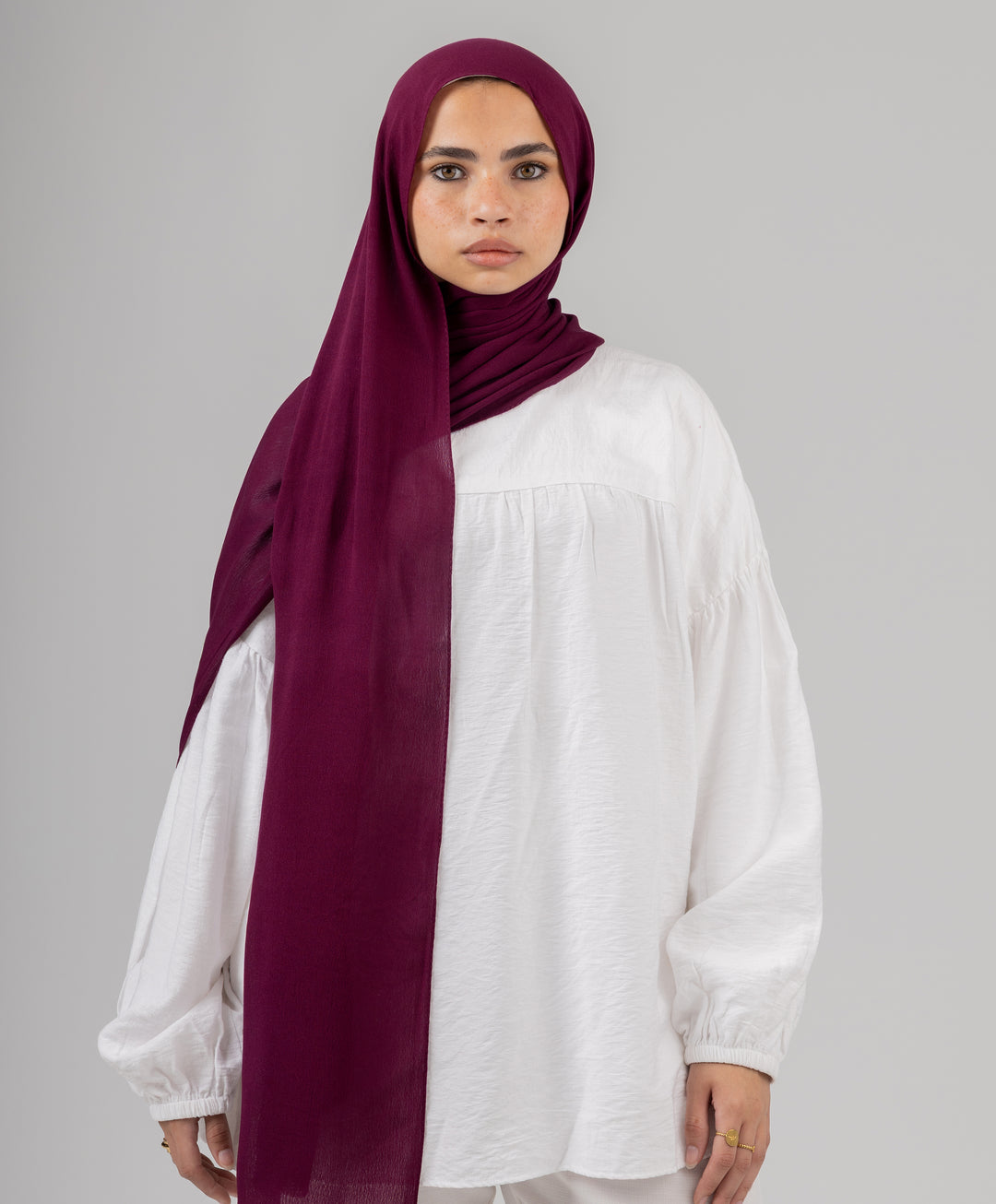 Elegant Cotton Crinkle Scarf