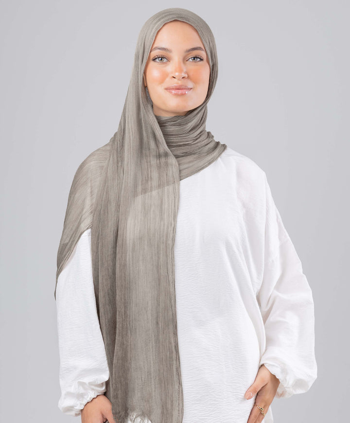 Fluffy Linen Marble Scarf