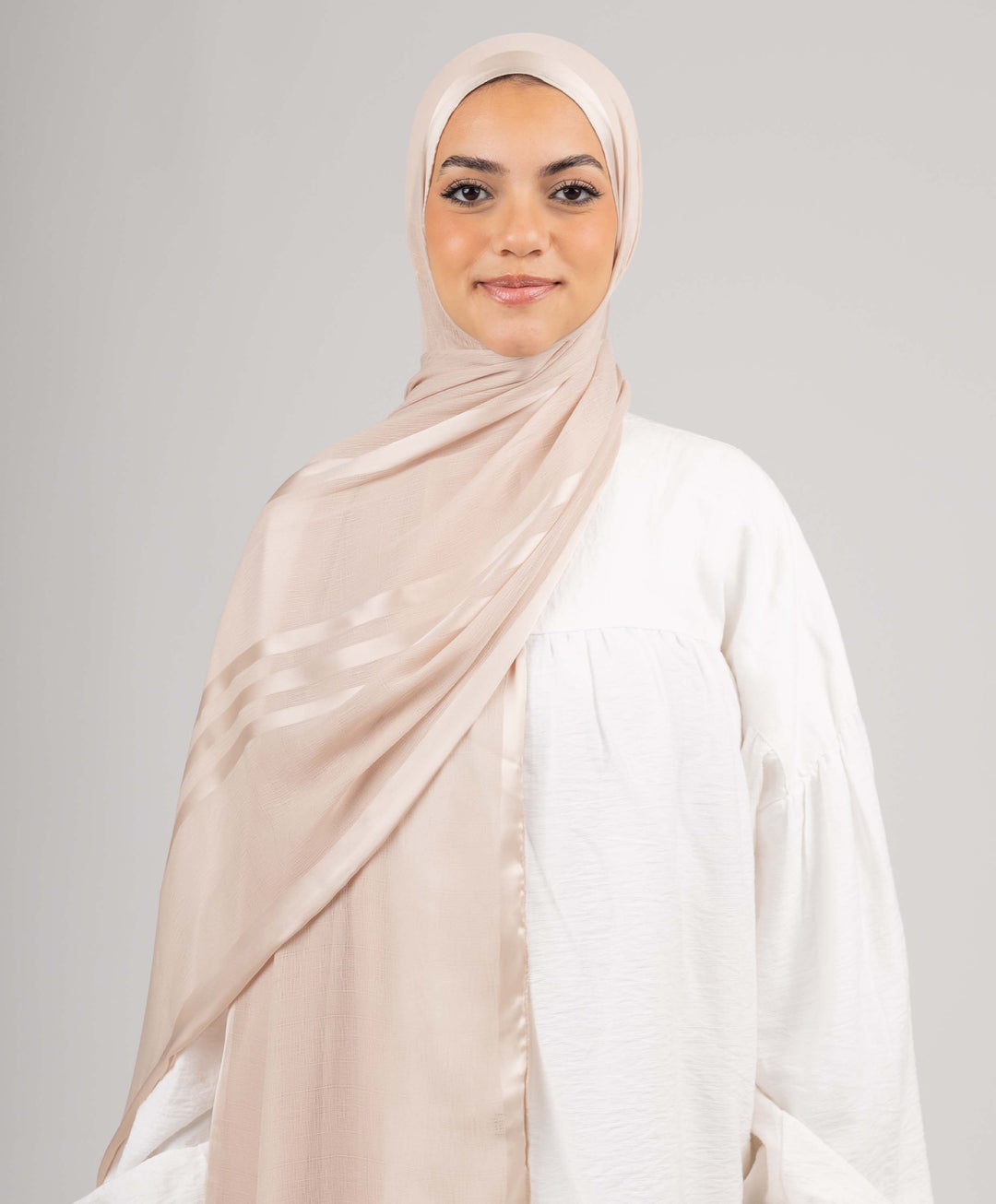 Glowy Crinkle Satin Scarf