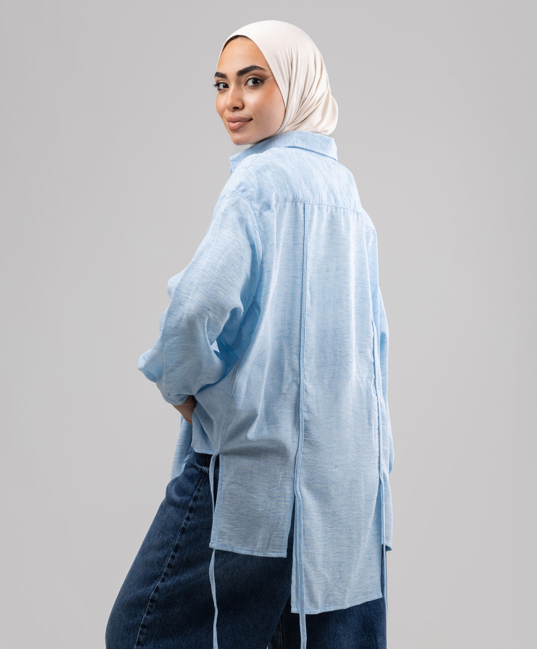 Tassel Linen Shirt