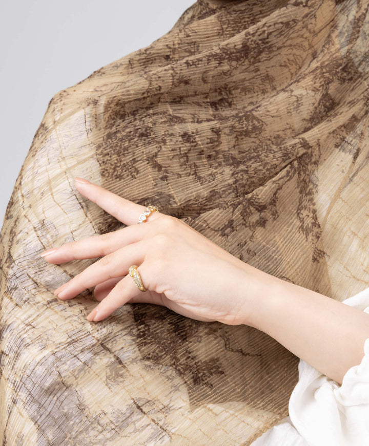Classic Luxury Crushed Scarf