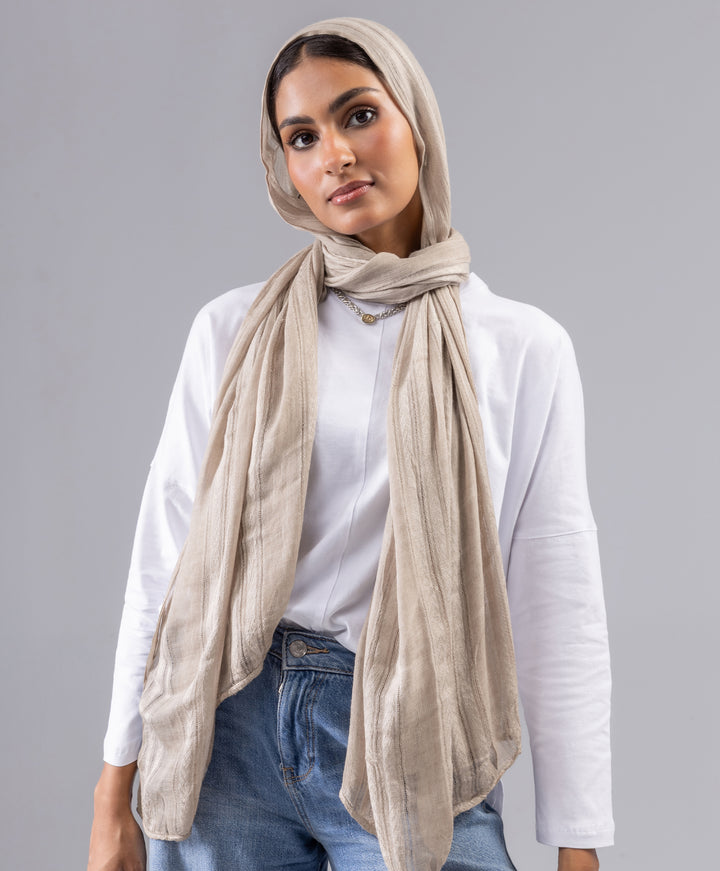 Striped Linen Scarf