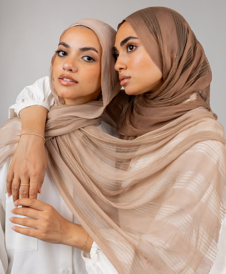 Striped Linen Scarf