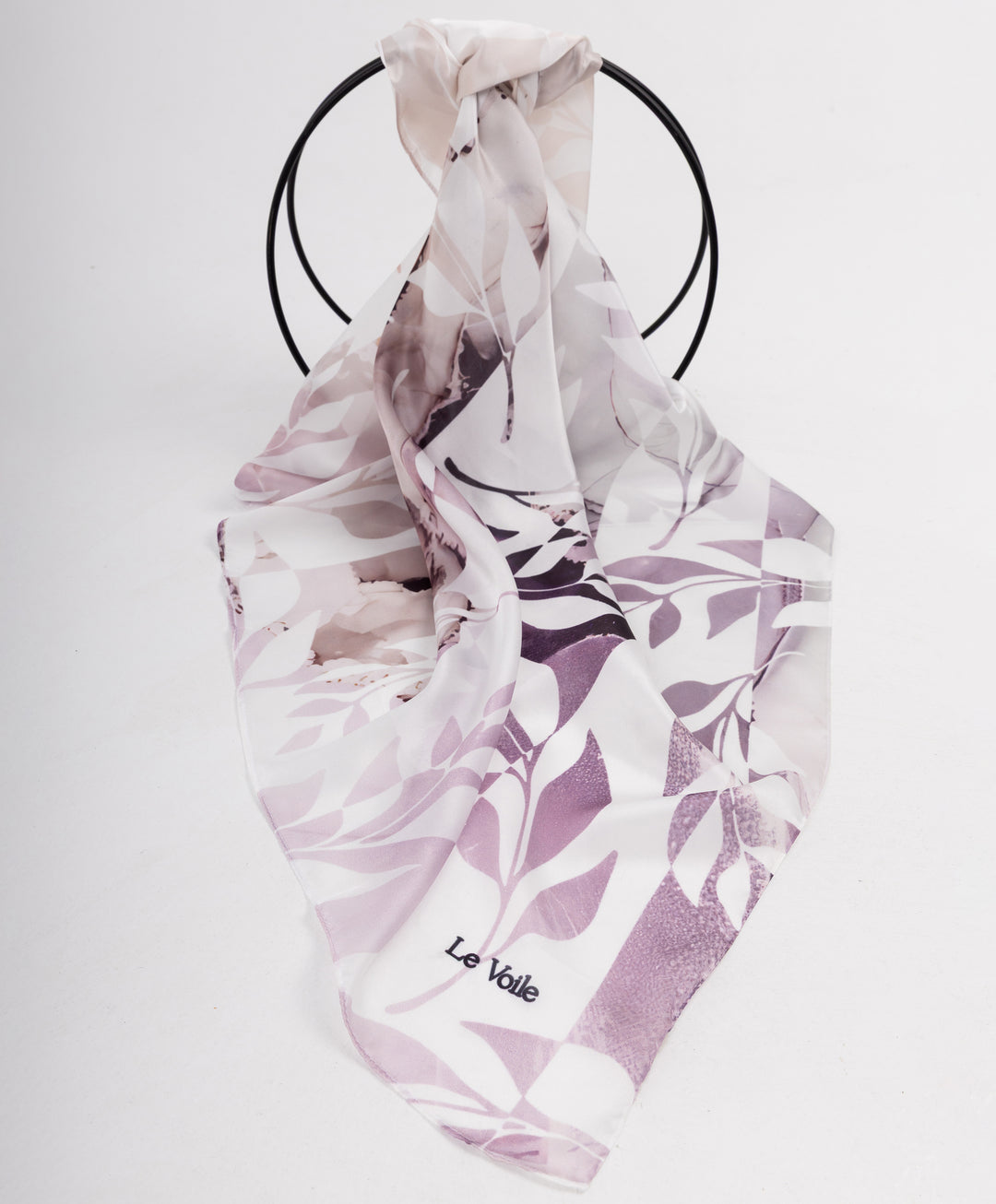 Printed Thick Satin Sq. Scarf
