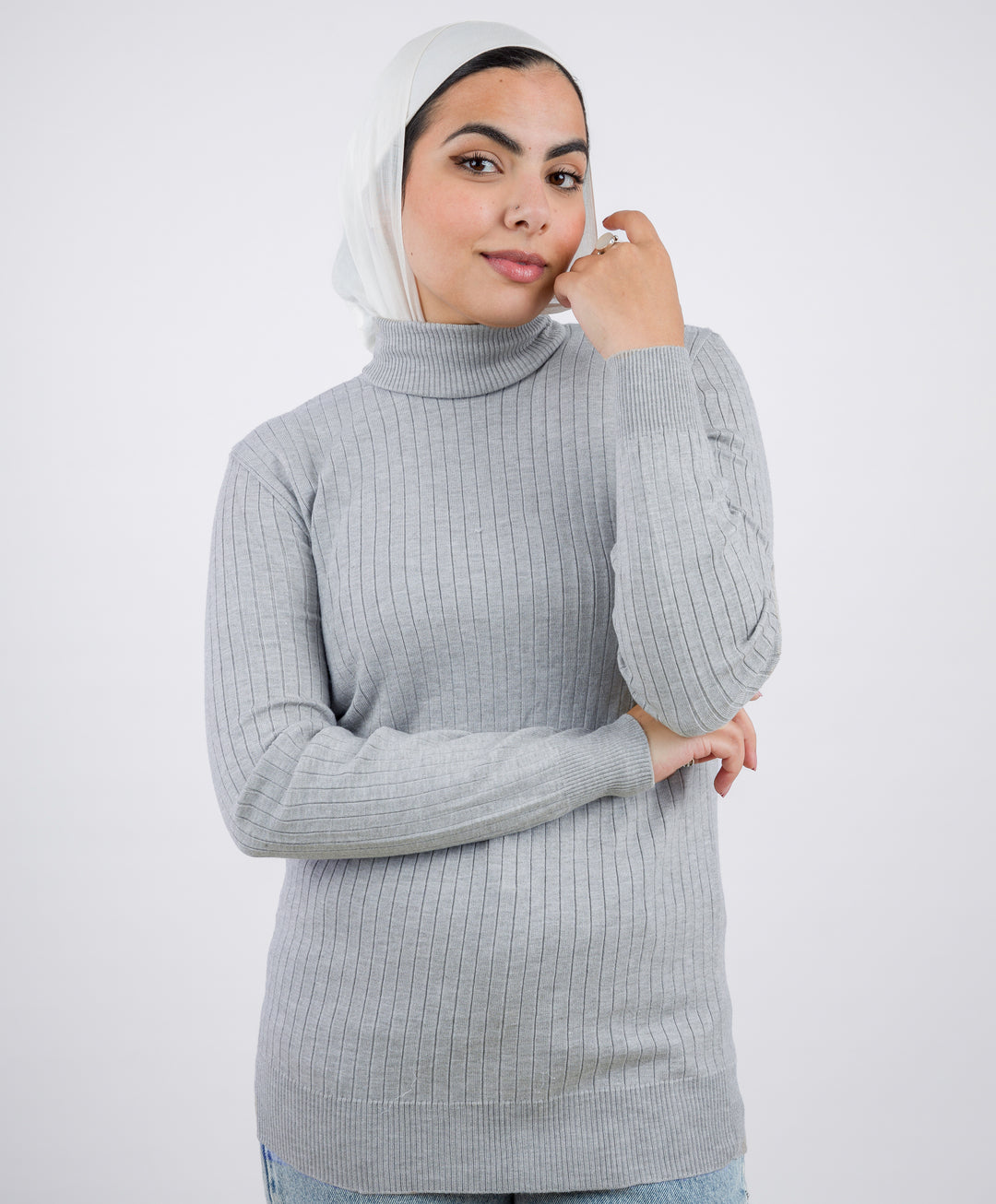 Wide Short Ribbed Pullover