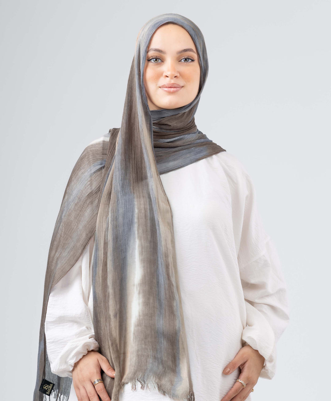 Tie Dye Linen Scarf