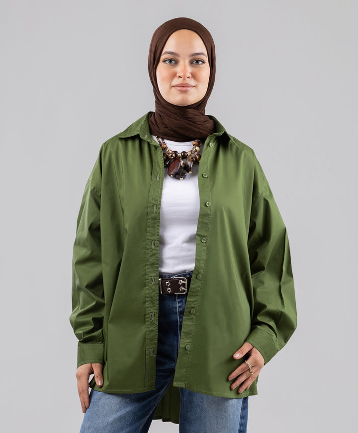 Oversized Poplin Shirt