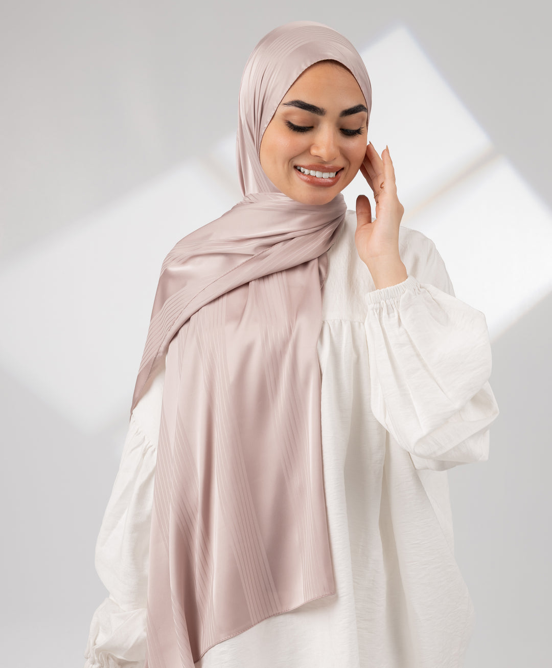 Striped Satin Scarf