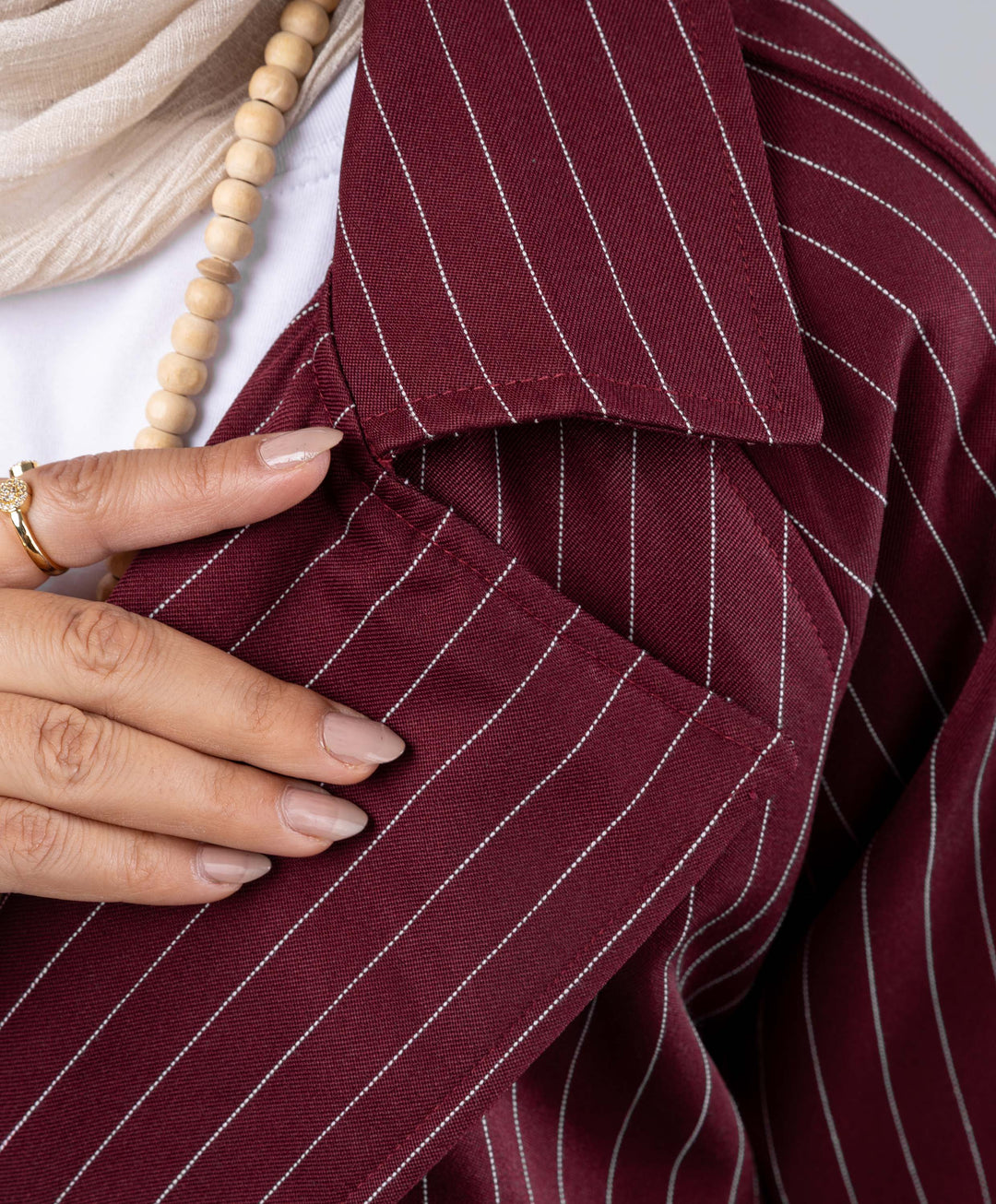Striped Trench Coat