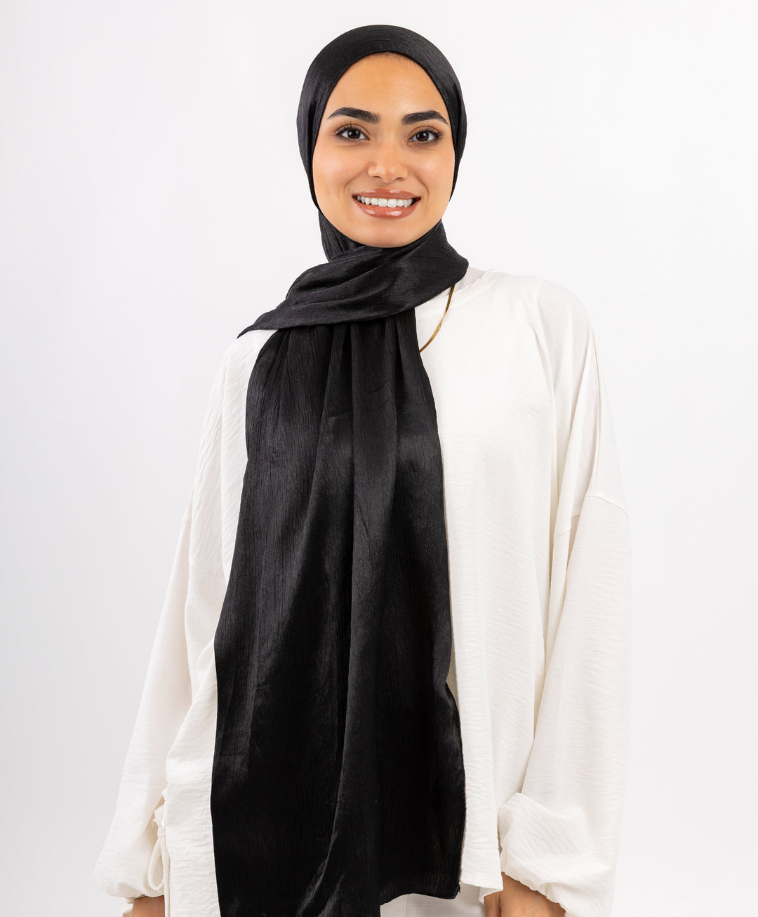 Crushed Satin Scarf