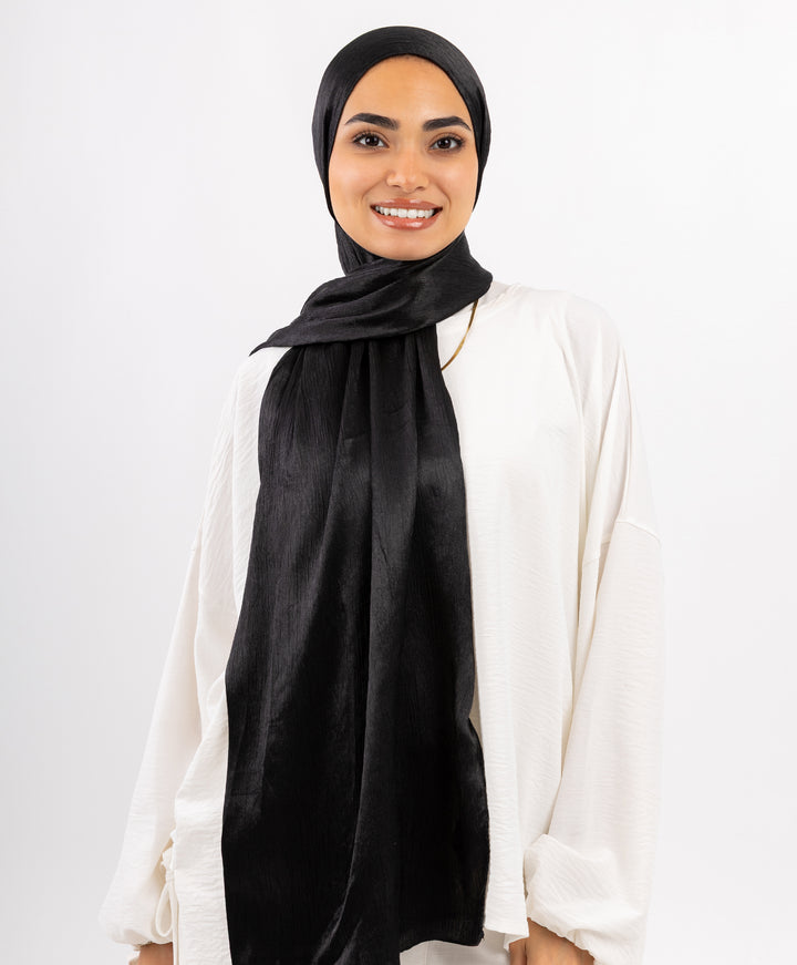 Crushed Satin Scarf