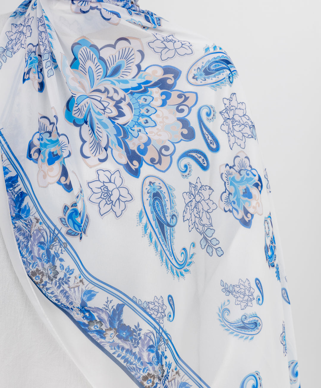 Persian Paisley Chiffon Scarf