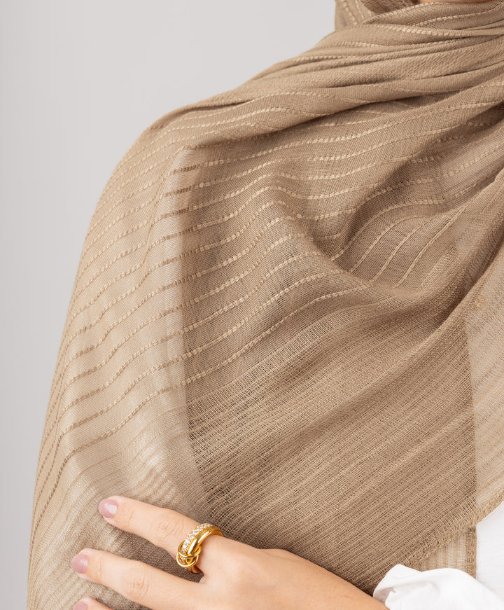 Linear Linen Scarf