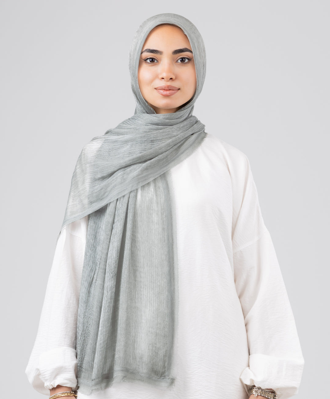 Silk Linen Line Scarf