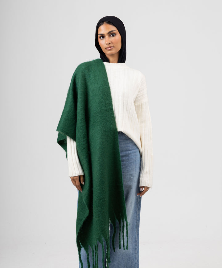 Essential Shawl-Pine Green
