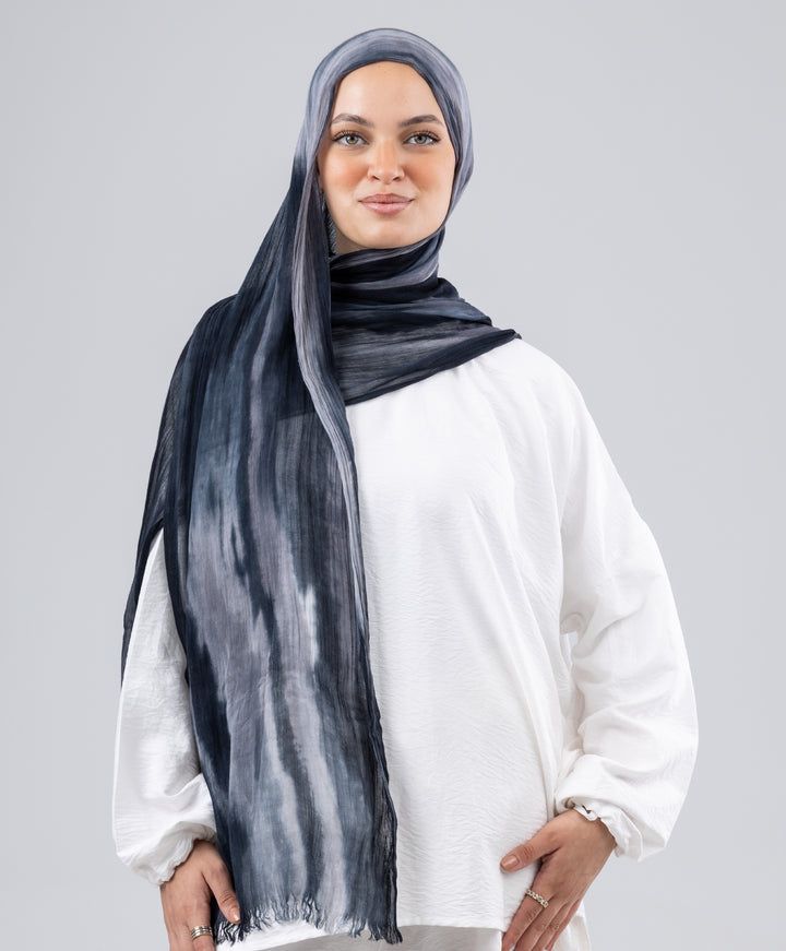 Tie Dye Linen Scarf