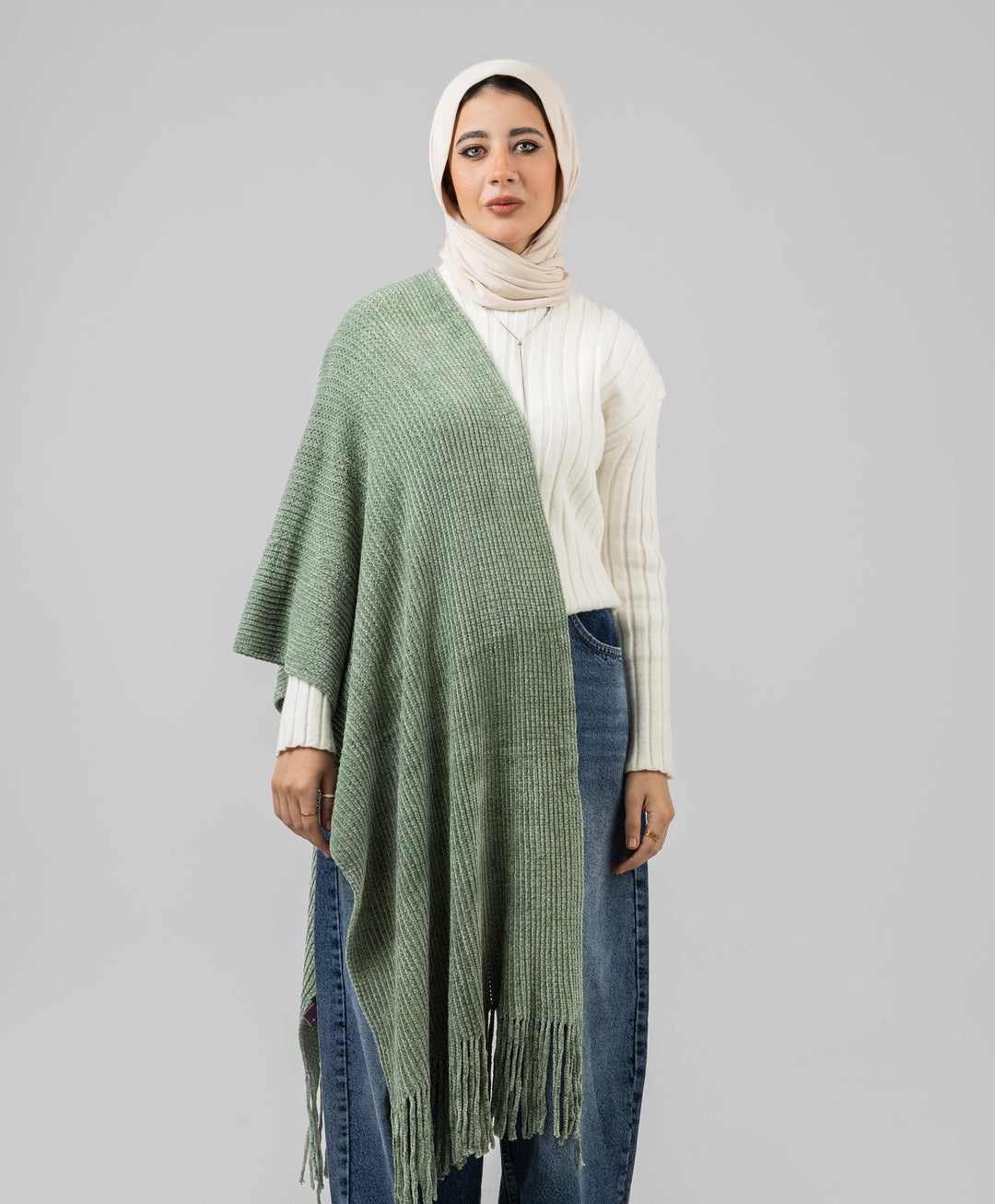 Knitted Winter Shawl