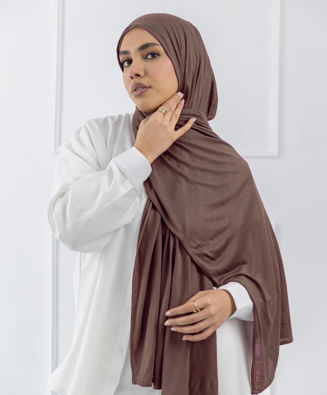 Plain Cotton Lycra Scarf