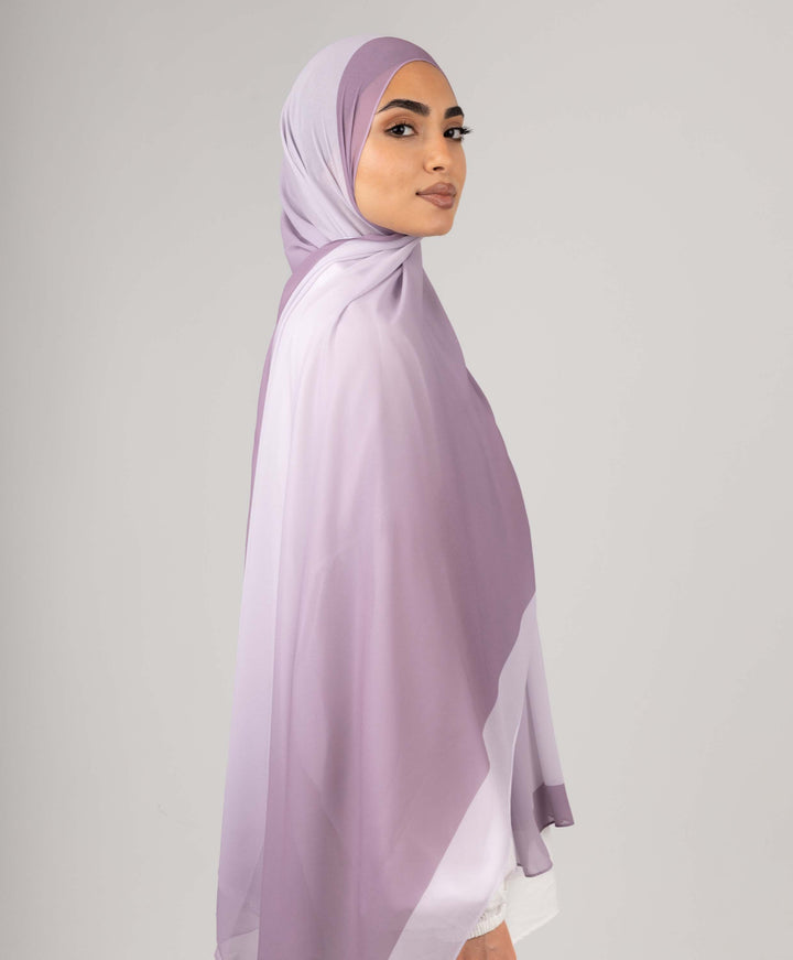 Flow Gradient Chiffon Scarf