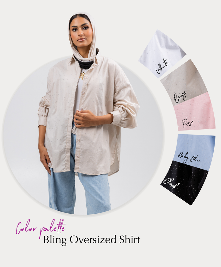 Bling Oversized Shirt