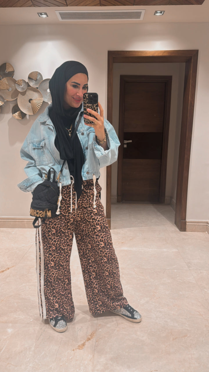 Leopard Stripes Pants