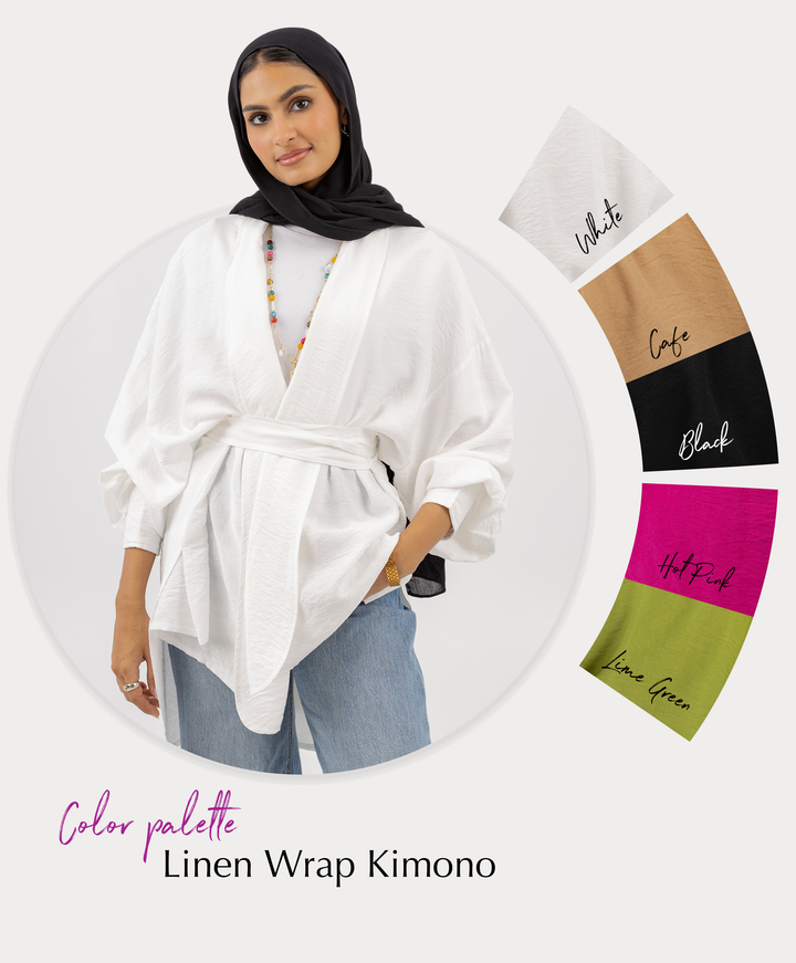 Linen Wrap Kimono
