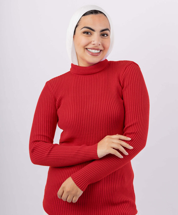 Ribbed Basic Pullover