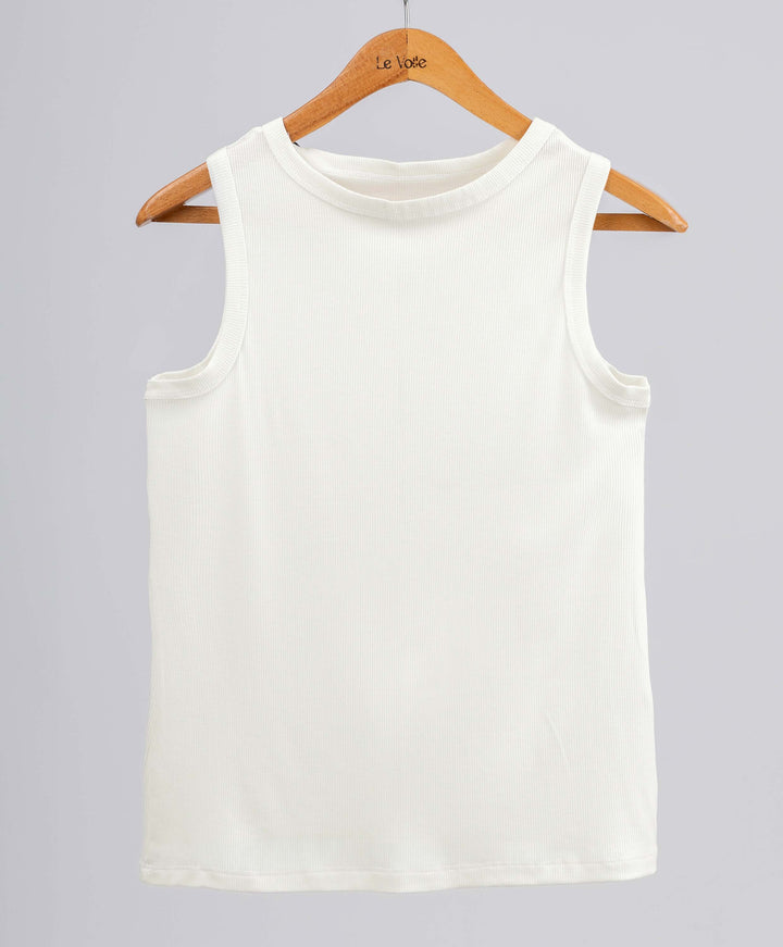 Ribbed Sleeveless Top