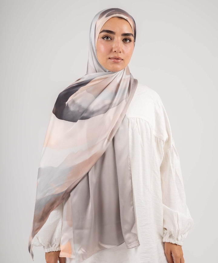 Desert Haze Silk Scarf