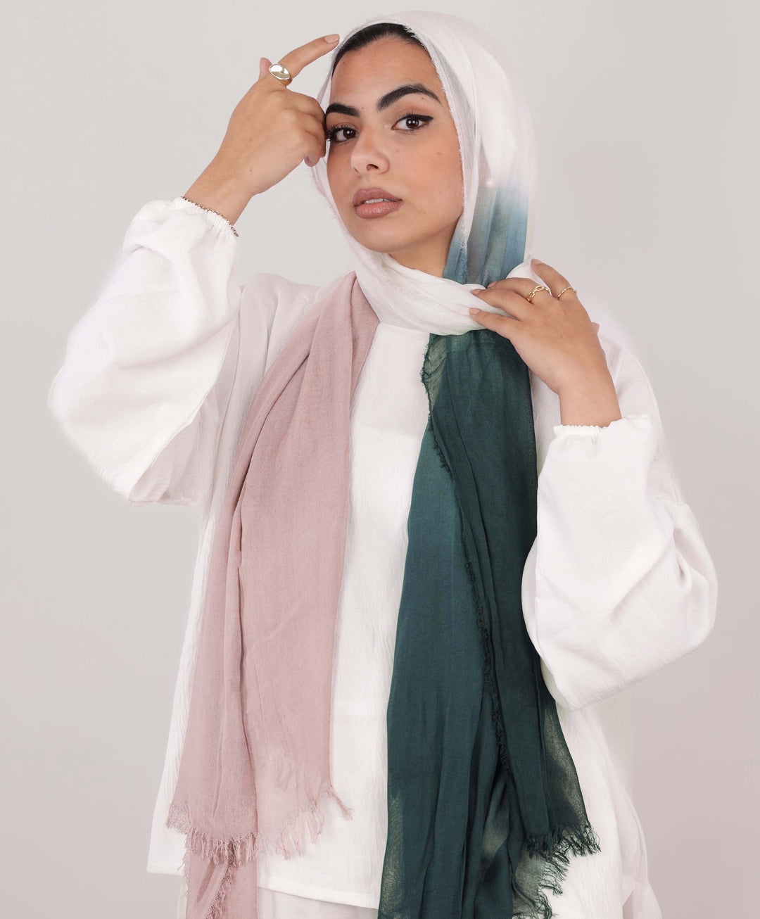 Gradient Cotton Scarf