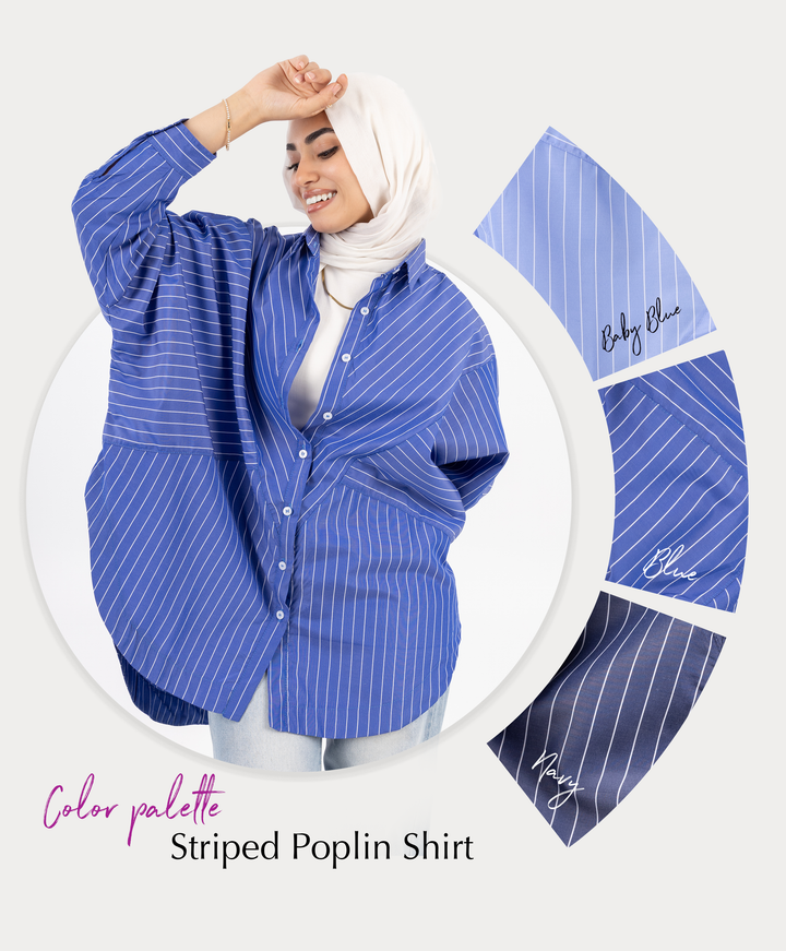 Striped Poplin Shirt