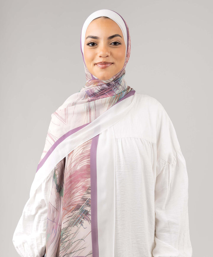 Brushstroke Chiffon Scarf