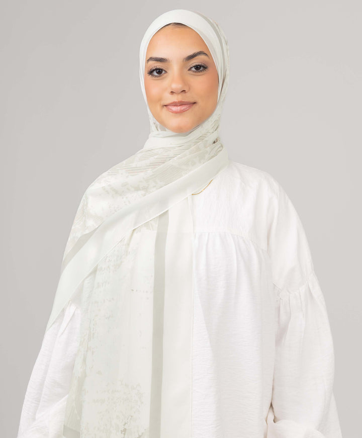 Ivory Whisper Chiffon Scarf
