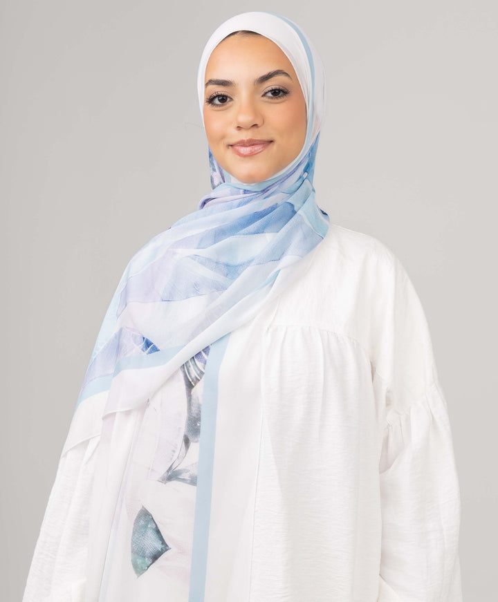 Luna Mist Chiffon Scarf