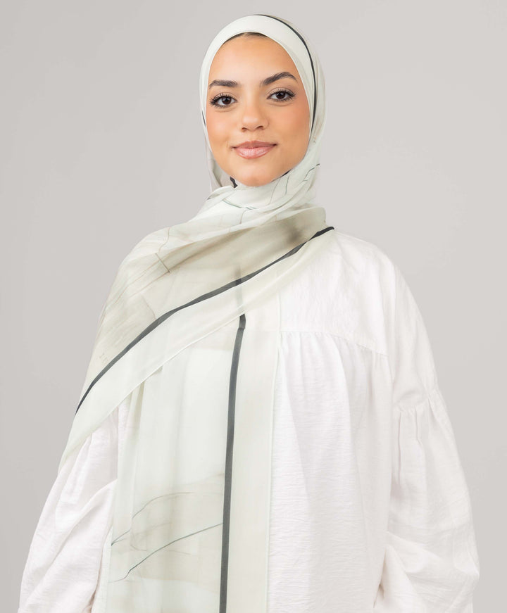 Strokes Chiffon Scarf