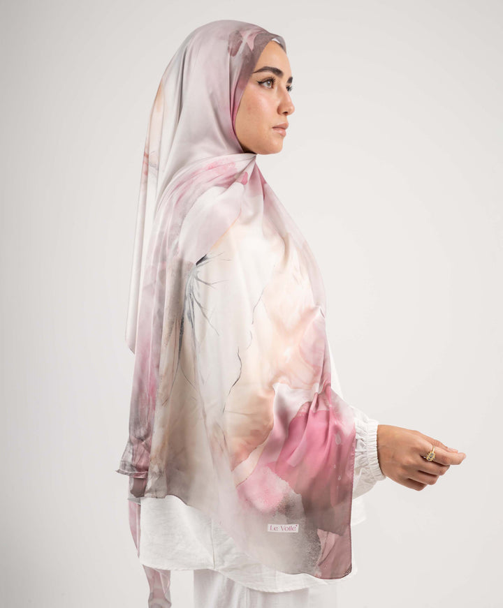 Rose Mist Silk Scarf
