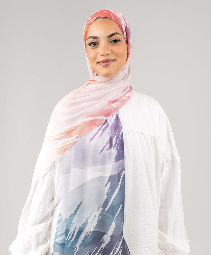 Colorflow Chiffon Scarf
