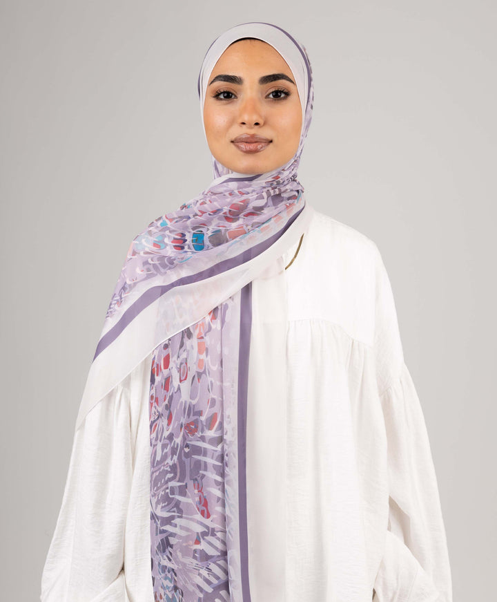 Plumage Chiffon Scarf