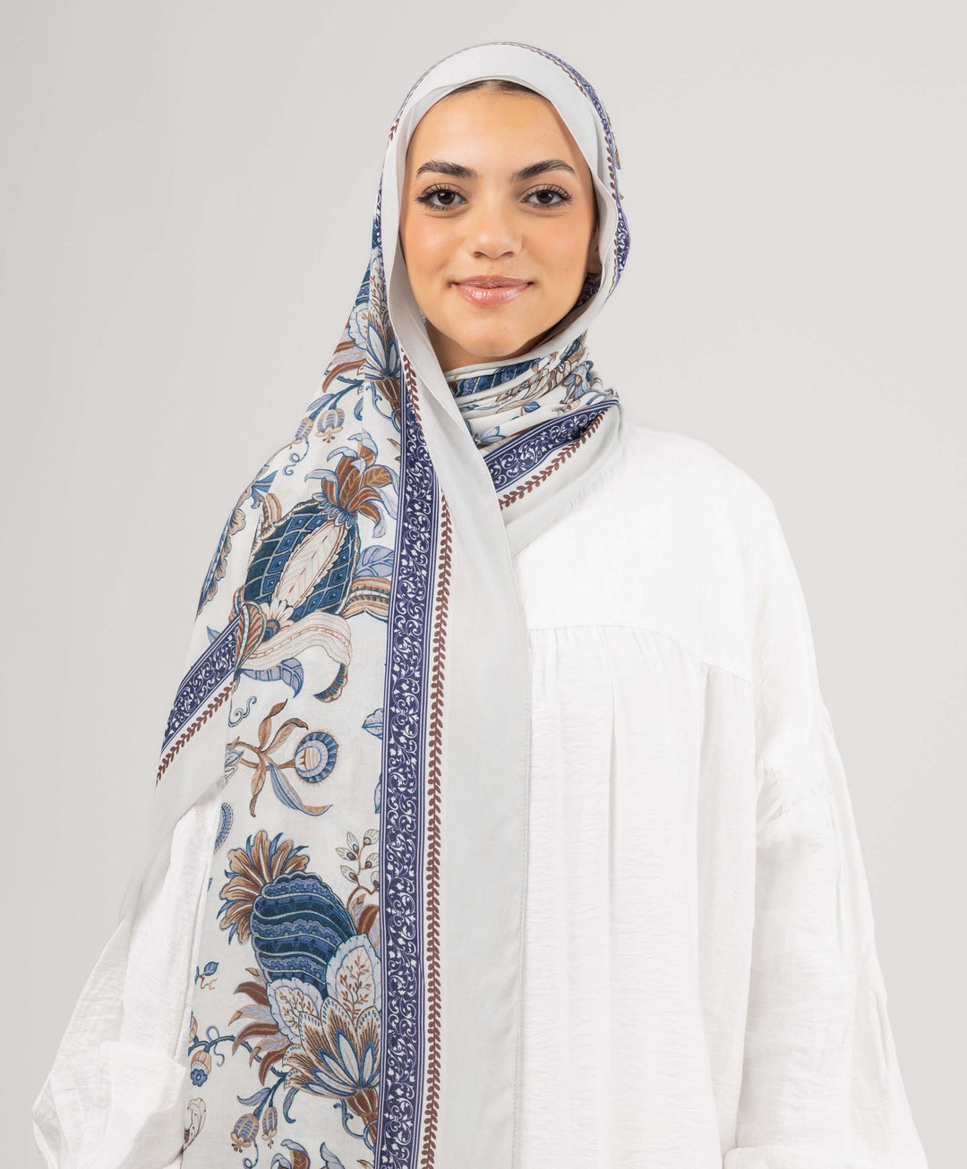 Classic Floral Modal Scarf