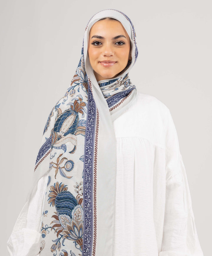 Classic Floral Modal Scarf