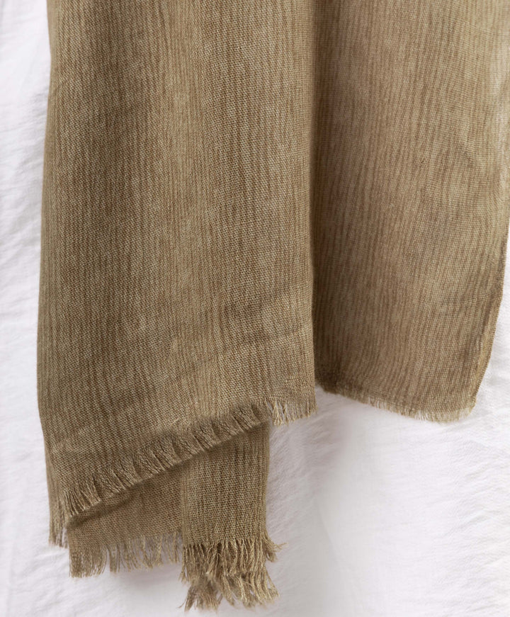 Foggy Marble Tassels Cotton Scarf