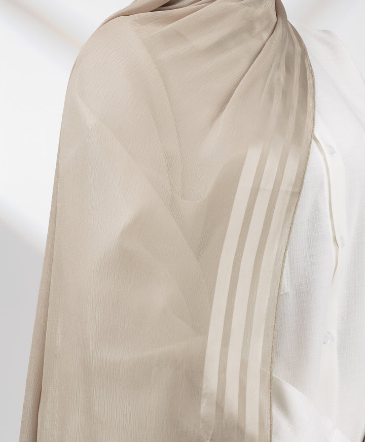 Serenity Satin Chiffon Scarf