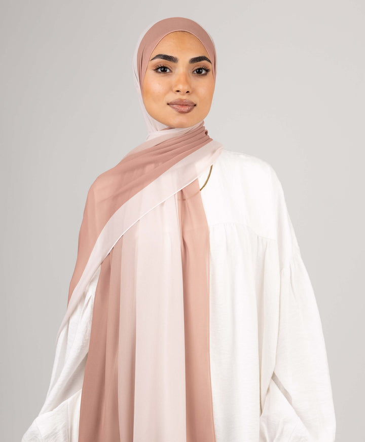 Flow Gradient Chiffon Scarf