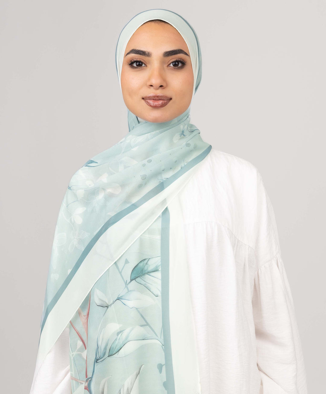 Leaves Chiffon Scarf