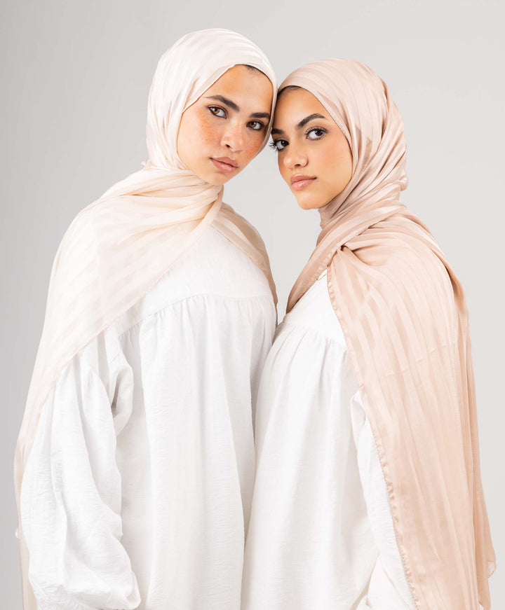 Majestic Satin Chiffon Scarf