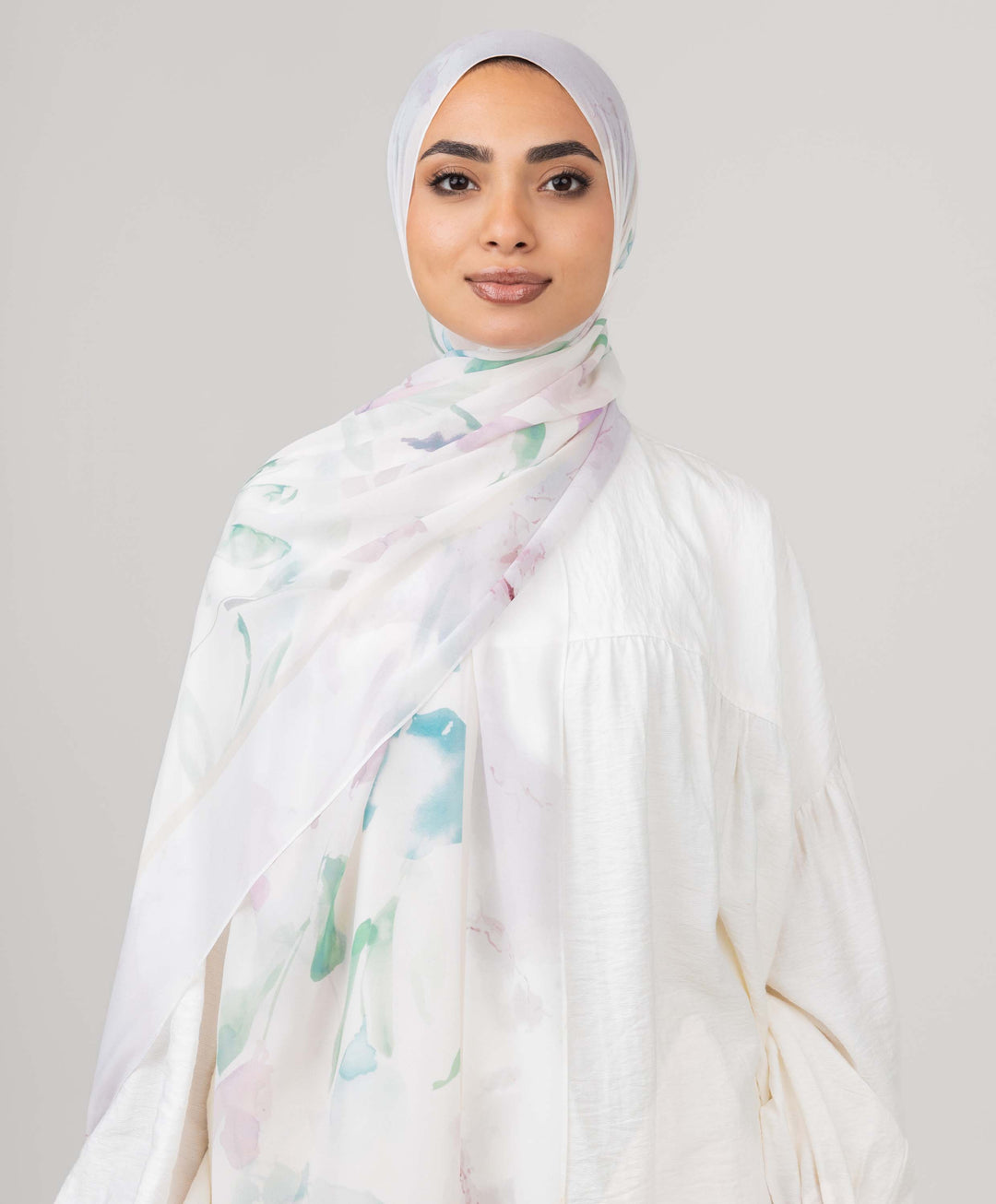 Delicate Petals Chiffon Scarf