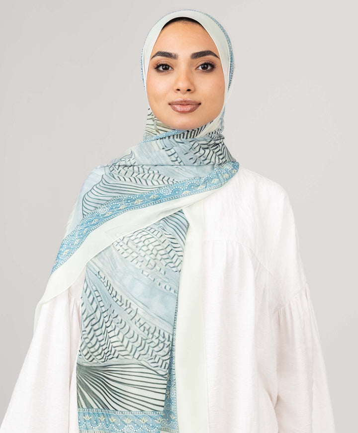 Sea Breeze Chiffon Scarf