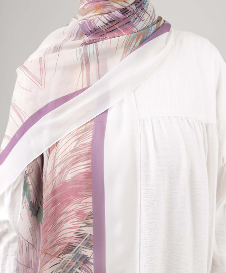 Brushstroke Chiffon Scarf