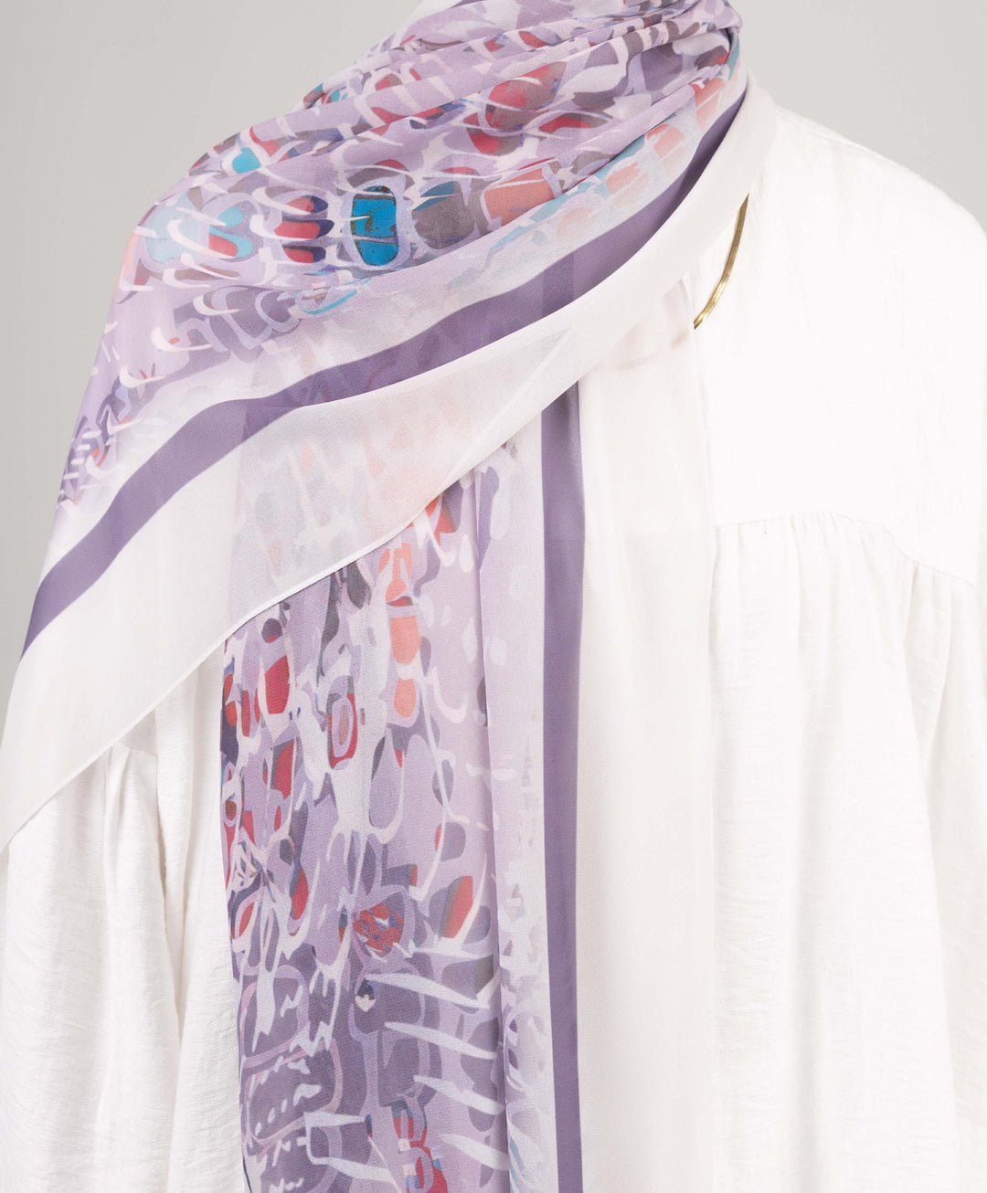 Plumage Chiffon Scarf